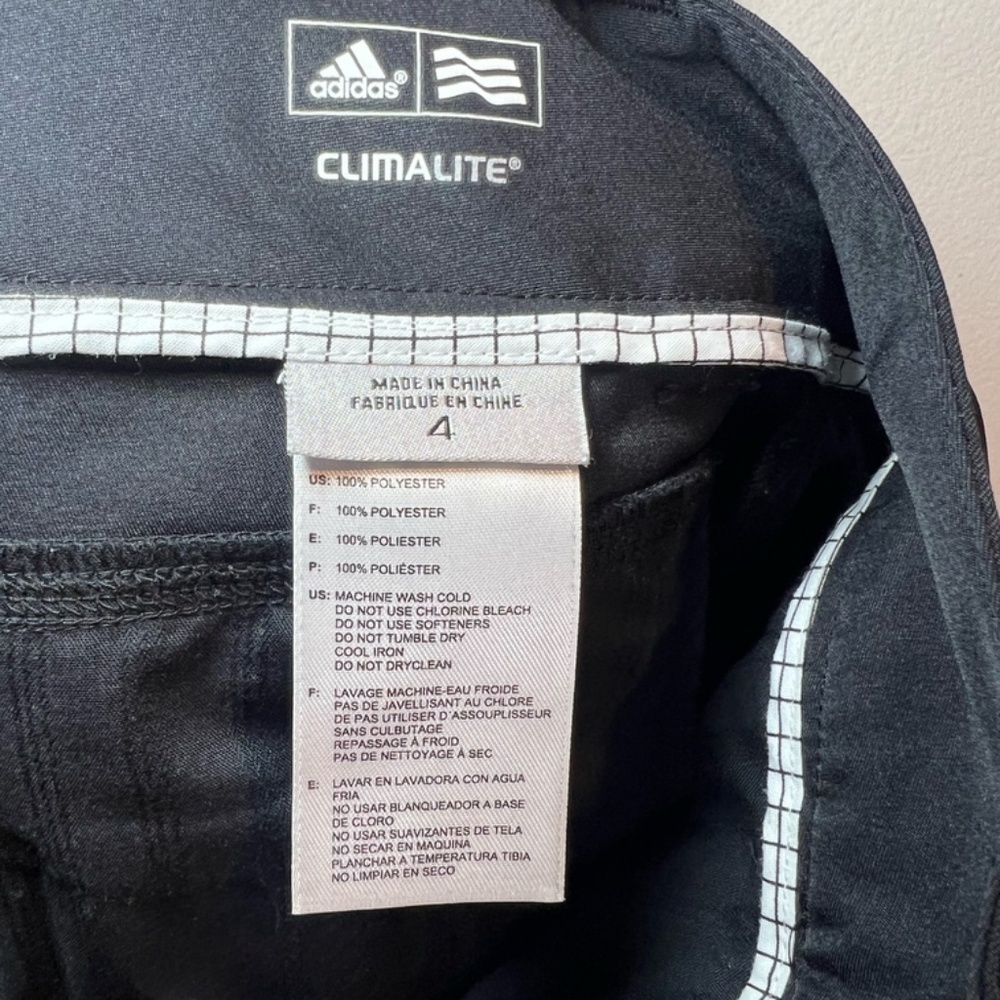 Adidas Women’s Climalite Bermuda Golf Shorts Black Pockets Stretch Athletic Sz 4 - Picture 11 of 11